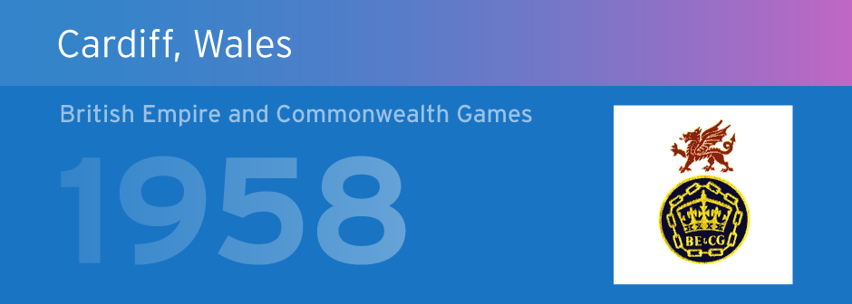 Cardiff 1958 Banner